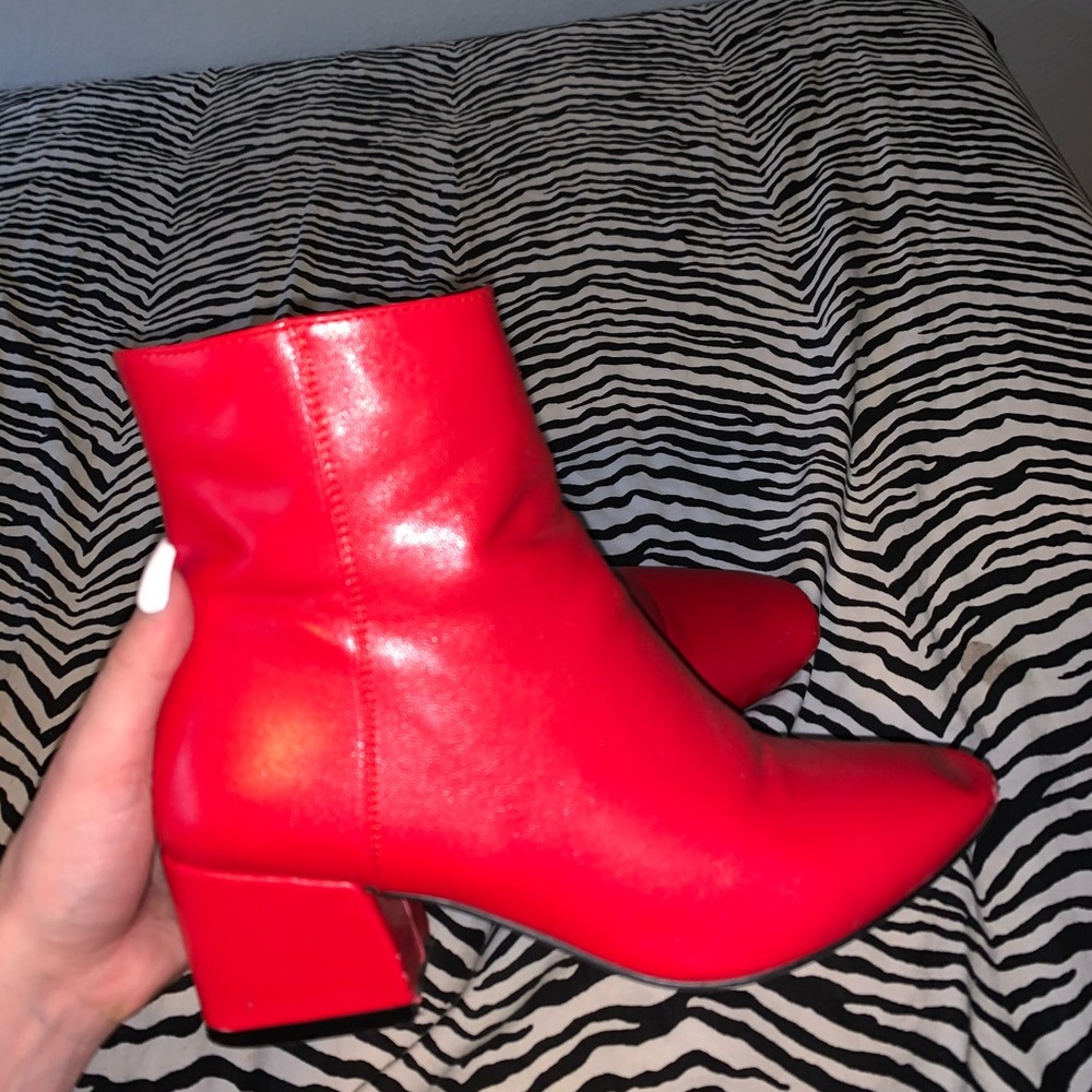 Red Nasty Gal Booties